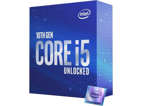 معالج كمبيوتر مكتبي انتل كور i5-10600K، سداسي النواة بتردد يصل حتى 4.8 GHz وغير مغلق، LGA1200 ( شريحة تعريف انتل من سلسلة 400) بقدرة 125 واط