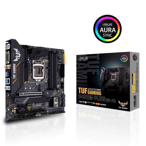لوحة ام - مذربورد اسوس TUF GAMING B460-PLUS، مقبس 1200، معالج انتل الجيل العاشر، B460، DDR4، SATA 600، 1 x PCIe 3.0 x16، مايكرو ATX
