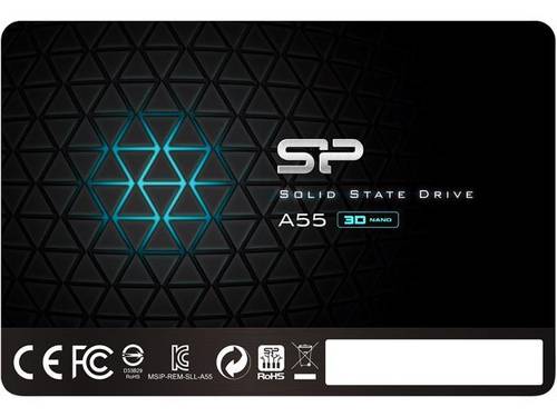 Silicon Power Ace A55 128GB 2.5 Inch SATA III SSD داخلي 3D NAND tlc Cache، حتى 560 ميجابايت / ثانية، محرك الاقراص الصلبة الداخلي للكمبيوتر المكتبي والكمبيوتر المحمول