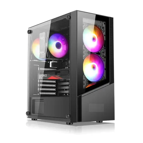  تجميعة بي سي CPU CI 5-12400F  18MB LGA1700 ++ H610M- DDR4 -  LGA1700 -  GIGABYTEI ++ KINGSTON  RAM DDR4- HYPERX-8GB- 3600 RGBمكتبى ++ CESE XTREME WCE0542 صندوق + شاشة MAJESTY GAMING 200HZ 24.5 INCH HDD WD GREEN  SSD M.2 480GB