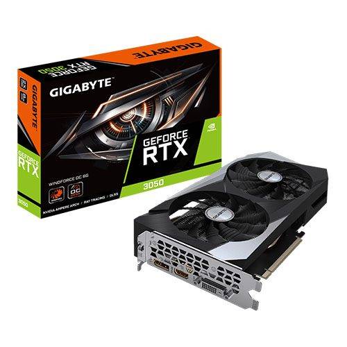Graphics Card GeForce RTX 3050 Windforce OC, 8GB, 2 Fans