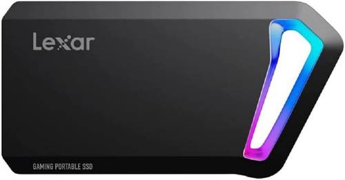 ليكسار هارديسك محمول SSD SL660 BLAZE للالعاب 1 تيرا خارجي USB 3.2 وسيط تخزين ذو حالة ثابتة مع مصابيح LED RGB قراءة حتى 2000 ميجابايت/ثانية كتابة 1900 منفذ التوصيل USB Type-C