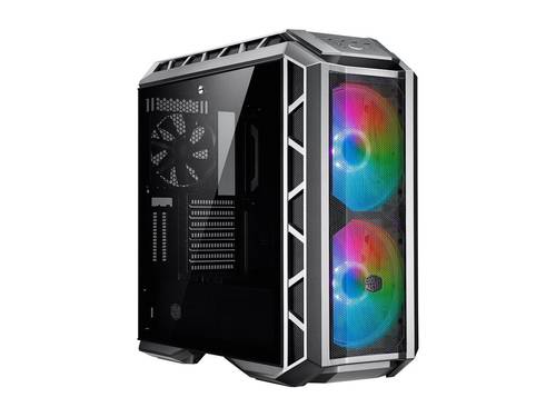 كولر ماستر ماستر كيس H500P شبكة ARGB - حافظة الكمبيوتر الشخصي مع مراوح مزدوجة 200 مم لتدفق الهواء بكميات كبيرة، لوحات هيكل تركز على البناء، تبريد سائل جاهز