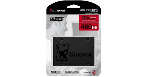 هارديسك اس اس دي من كينقستون  SSD 2.5 ايه 400، ساتا 3، 480 جيجا، اسود، SA400S37 
