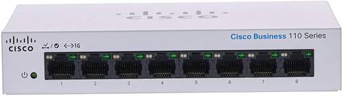Cisco Business CBS110-8T-D Unmanaged Switch | 8 Port GE | Desktop | Ext PS | Limited Lifetime Protection (CBS110-8T-D-NA)