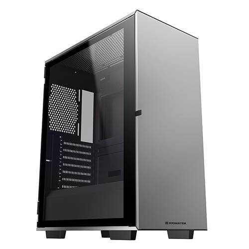صندوق العاب لوكس إيه شادو من زيجماتك EN48274 (معدن رمادي ، ATX ، USB3.0x1 + USB2.0x2 ، FP معدني واليسار TG ، 4 قطع مروحة X24A ومجموعة التحكم في مروحة Galaxy II)