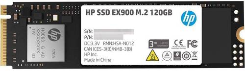 محرك أقراص الحالة الصلبة الداخلي من اتش بي HP EX900 M.2 120GB PCIe 3.0 X4 Nvme 3D TLC NAND (SSD)