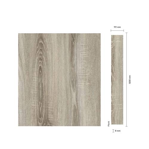   باركيه تركي وايت سيليون المقاس 120X19 سم (1 متر مربع  )