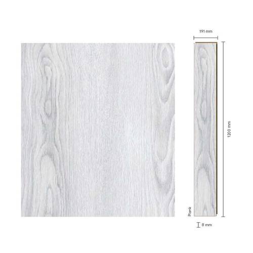  باركيه تركي رمادي ثلجي فاتح باترا لمقاس 120X19 سم (1 متر مربع  )