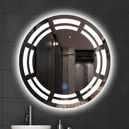 مرآة دائرية بأضاة لمس LED مقاس 60 سم 