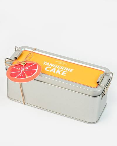 Tangerine cake box