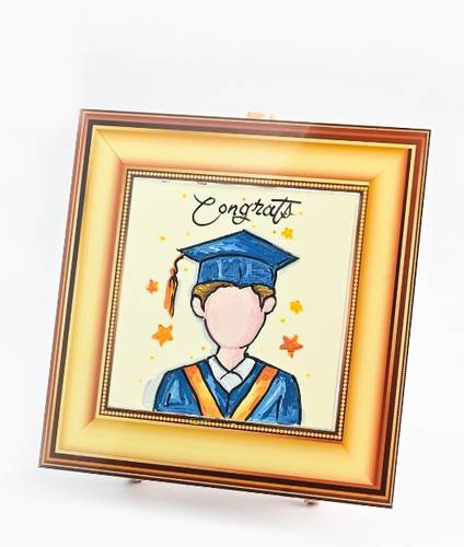 كيكة تخرج رسم مع البرواز 2