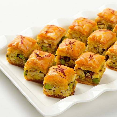 Baklava with saffron