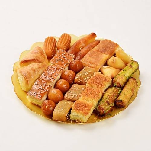 صحن حلا شيرة تشكيلة عادية ( 500 غرام )