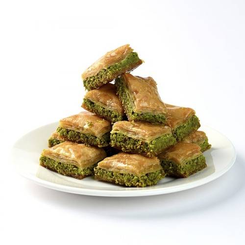 بقلاوة الملكة مربعة