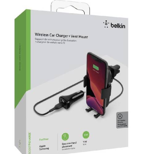 من شركة بيلكن Boost CHARGE شاحن سيارة لاسلكي