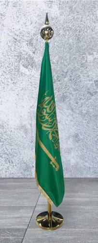 ساري مع علم وطني قماش متحرك ( 250سم )