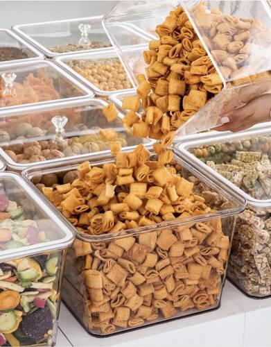 صندوق مكسرات مع غطاء 12 لتر