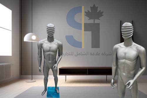  مجسم رجالي كامل مع الراس رصاصي 