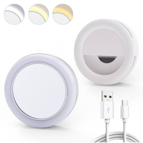 مرآة سيلفي بقُبّة ضوء LED