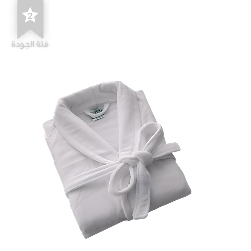 White terry bathrobe XL