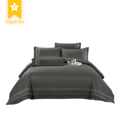  Pure Duvet Cover  - dark gray – 7 Pieces – 02