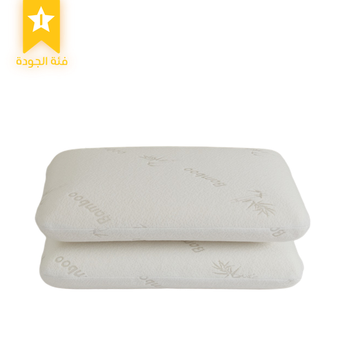 2 Bamboo Memory-Foam Pillows