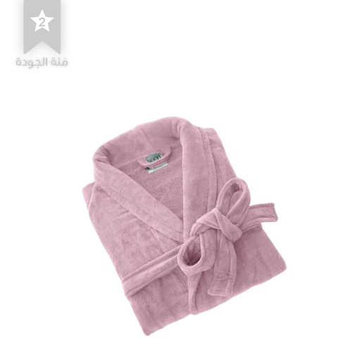 Pink terry bathrobe XL