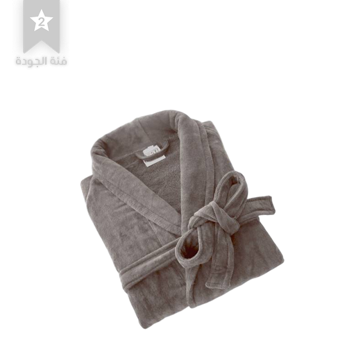 brown terry bathrobe L