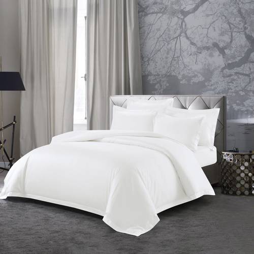 Unpatterned Double Hotel Bedding Set Without Duvet Filling – 6 Pieces