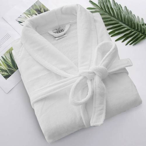 Chanel velvet robe, white, L