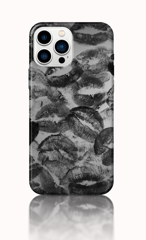 Black Lips Pattern Case