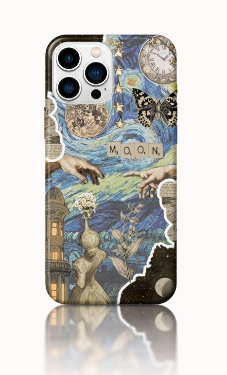 Blue Art Collage Case