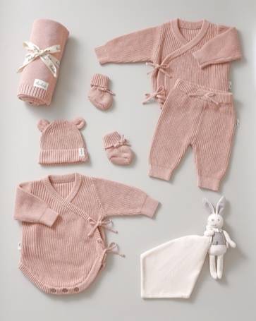 Rose Kimono Set | طقم كيمونو وردي