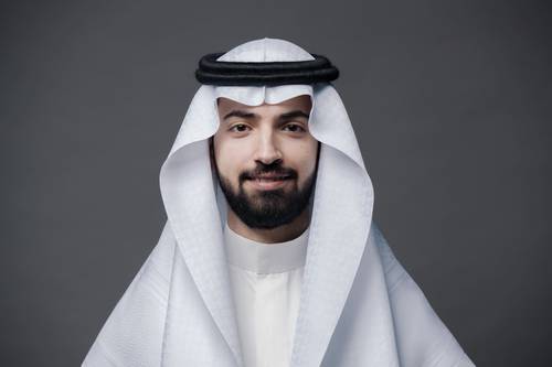 شماغ زمرد العطار بنقشة الليزر كمبيوتر ابيض