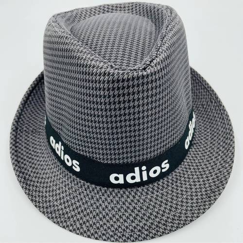 قبعه adios  - مقلم اسود ورصاصي
