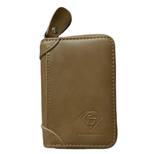 محفظه بطائق جلد  - Light brown