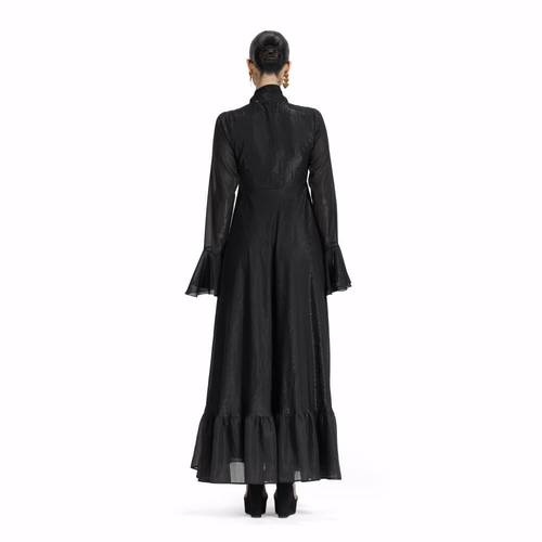 Maison Ein Shimmer Chiffon Lined Maxi Dress 4