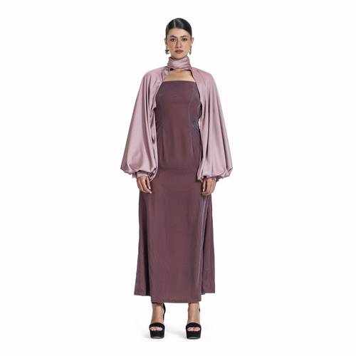 Maison Ein Velvet & Silk Maxi Dress 1