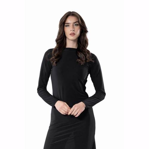 Soft Shoulder Pleats – BLACK 5