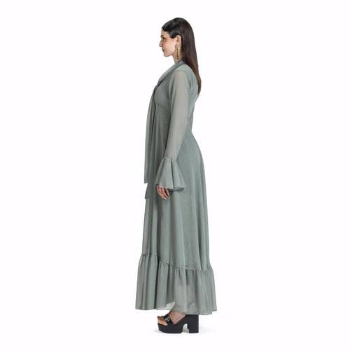 Maison Ein Shimmer Chiffon Lined Maxi Dress 3