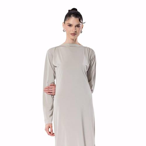Soft Shoulder Pleats – BEIGE 5