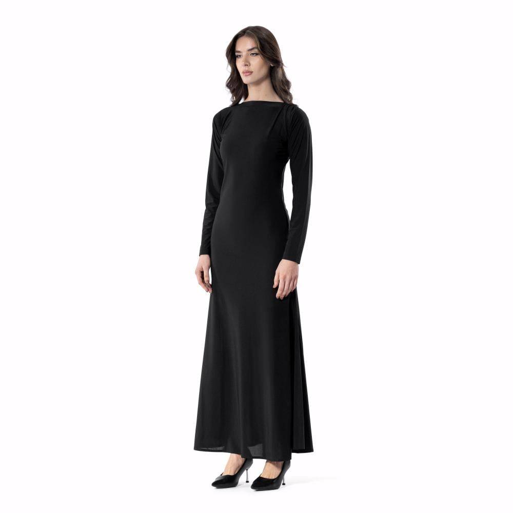 Soft Shoulder Pleats – BLACK