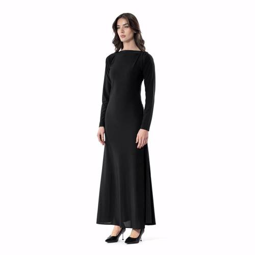 Soft Shoulder Pleats – BLACK 2