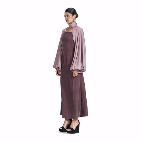 Maison Ein Velvet & Silk Maxi Dress 3
