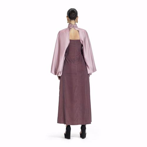Maison Ein Velvet & Silk Maxi Dress 4