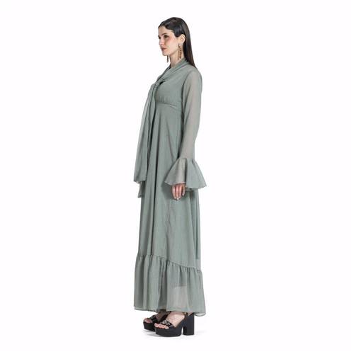 Maison Ein Shimmer Chiffon Lined Maxi Dress 2