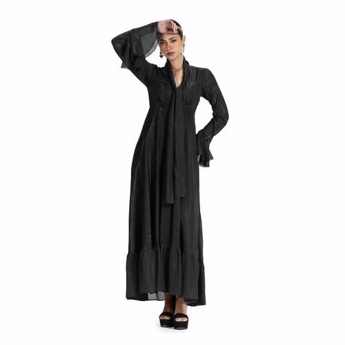 Maison Ein Shimmer Chiffon Lined Maxi Dress 5