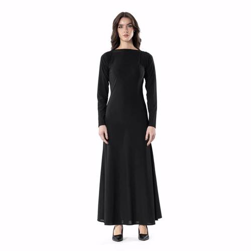 Soft Shoulder Pleats – BLACK 1