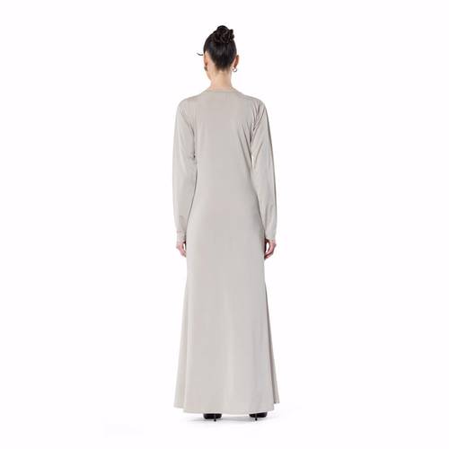 Soft Shoulder Pleats – BEIGE 4